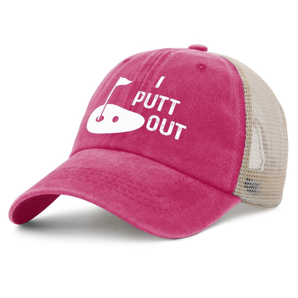 I Putt Out Hat Women Humor Running Hat Men Pink Cycling Caps Retro Unique Gifts for Lawyer