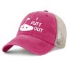 I Putt Out Hat Women Humor Running Hat Men Pink Cycling Caps Retro Unique Gifts for Lawyer view 1