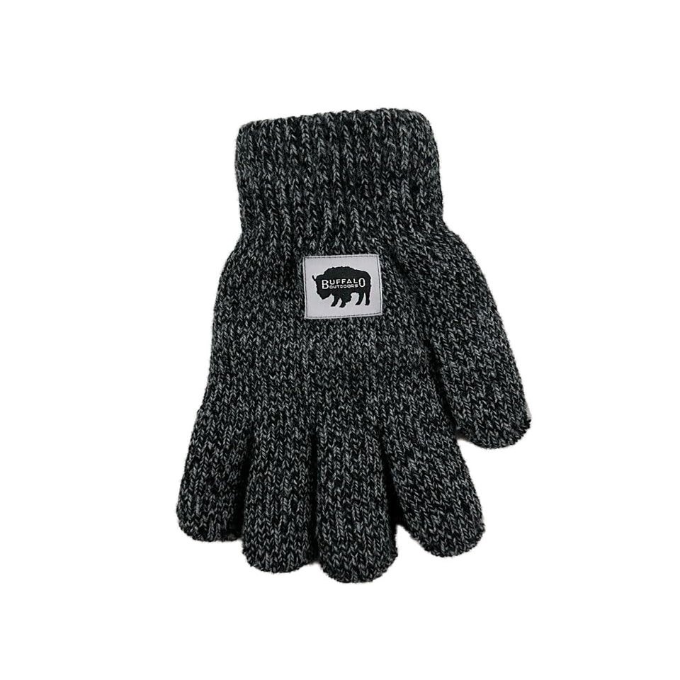 Buffalo Outdoors Workwear Men's Thermal Knit Glove (Marled Black)