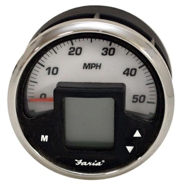 Faria Boat Speedometer Gauge IG1132B | Mercury Smartcraft 50 MPH