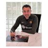 Exclusive Memorabilia Xavi Hernandez Signed Barcelona Soccer Photo view 2