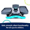 Cubii GO Under Desk Elliptical Bike, Portable Low Impact Leg Exerciser for Home and Office | Compact Exercise Machine with 10 Resistance Levels, LCD Display & App Tracking view 3