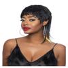 Mane Concept Red Carpet Synthetic Short Cut Full Wig - RCP1082 MULLET 1 (BT1B/RAINBOW) view 1