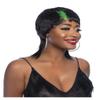 Mane Concept Red Carpet Synthetic Short Cut Full Wig - RCP1082 MULLET 1 (BT1B/RAINBOW) view 3
