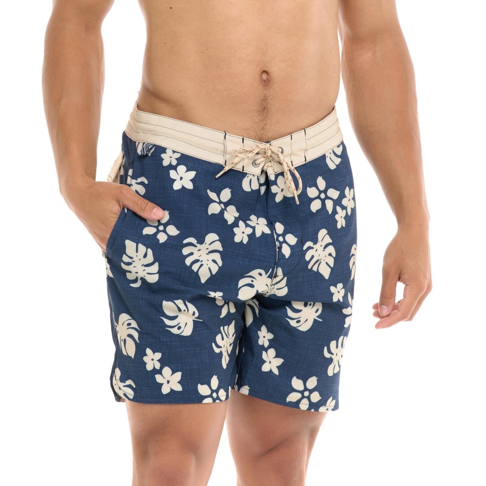 Eidon Young Men's Pareo Magic 15 Inch Length Boardshort Swim Trunk Midnight Blue