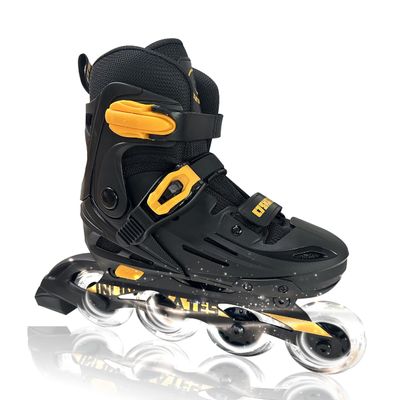 C SEVEN C7skates Adjustable Kids Inline Skates with Light Up Wheels (Falcon, Size M)