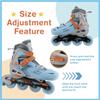 C SEVEN C7skates Adjustable Kids Inline Skates with Light Up Wheels (Falcon, Size M) view 2
