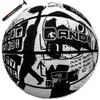 AND1 Street Art 27.5 Basketball : Youth Sized Rubber Streetball for Indoor and Outdoor Use, Deep Channel Construction and Durability, Ideal for Boys and Girls Ages 9-11, Includes 10 Pump view 1