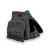 Buffalo Outdoors Workwear Unisex Fingerless Knit Glove (Charcoal)