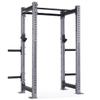 Titan Fitness X-3 Series 80" Silver Bolt-Down Power Rack, 24" Depth, Rackable 1650 LB Cage, 1.25" and 2" Pull Up Bars, Standard J-Hooks, Weight Plate Holders, Weightlifting and Strength Training view 1