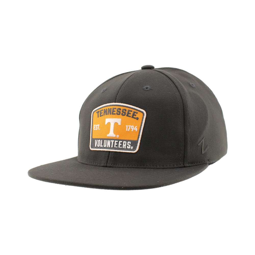 Tennessee Volunteers NCAA Officially Licensed Fitted Hat M15Z Switchback Charcoal, Large
