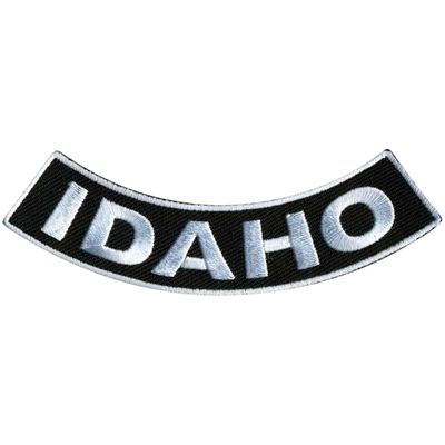 Hot Leathers Idaho 4 X 1 Bottom Rocker Patch PPM5024-4 Width x 1 Height Inches