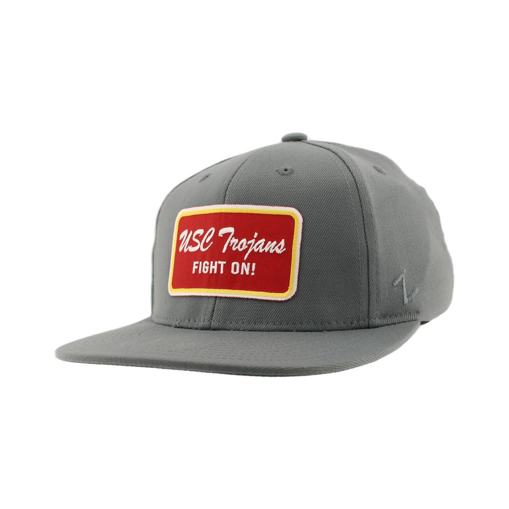 ZHATS Standard NCAA Officially Licensed Fitted Hat M15Z Brick Gray, Grey, Large