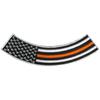 Hot Leathers This Orange Line 4 X 1 Bottom Rocker Patch PPM5162-4 Width x 1 Height Inches view 1