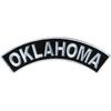 Hot Leathers Oklahoma 4 X 1 Top Rocker Patch PPM4072-4 Width x 1 Height Inches view 1