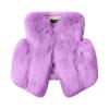 Newborn Infant Baby Girl Faux  Warm Winter Cape Cloak Coat Jacket Thick Warm Waistcoat (Purple, 12-18 Months) view 1