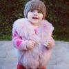 Newborn Infant Baby Girl Faux  Warm Winter Cape Cloak Coat Jacket Thick Warm Waistcoat (Purple, 12-18 Months) view 2