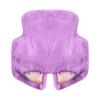 Newborn Infant Baby Girl Faux  Warm Winter Cape Cloak Coat Jacket Thick Warm Waistcoat (Purple, 12-18 Months) view 3