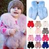 Newborn Infant Baby Girl Faux  Warm Winter Cape Cloak Coat Jacket Thick Warm Waistcoat (Purple, 12-18 Months) view 4