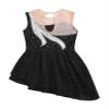 Shinsto Kids Girls Rhinestone Mesh Splice Figure Ice Skating Dress Gymnastic Leotard Dancewear Costume F0068#Black 8 Years view 4