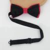 Luckyvestir Men's Bow Ties, Pre-Tied Bowtie Adjustable Red Mens Tie for Wedding Party Graduation Banquet Gifts view 2