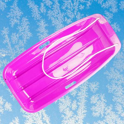 Children's Double Sledge, Thickened Wear-Resistant Sledge, Plastic Sledge, Winter Sledge, Sledge Boards