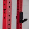 Titan Fitness X-3 Series 80" Red Bolt-Down Power Rack, 36" Depth, Rackable 1650 LB Cage, 1.25" and 2" Pull Up Bars, Standard J-Hooks, Weightlifting and Strength Training view 4