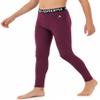 DEVOROPA Boys Leggings Quick Dry Youth Compression Pants Sports Tights Basketball Base Layer Maroon L view 2
