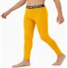 DEVOROPA Boys Leggings Quick Dry Youth Compression Pants Sports Tights Basketball Base Layer Gold M view 2