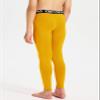 DEVOROPA Boys Leggings Quick Dry Youth Compression Pants Sports Tights Basketball Base Layer Gold M view 3
