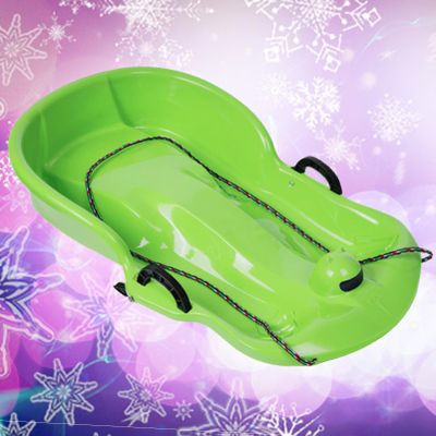Children's Sledge, Thickened Double Sledge, Adult Sledge with Brake Pull Rope
