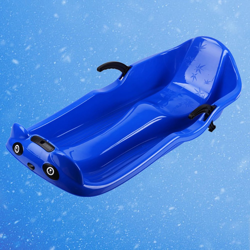 TUOYIBO Snow Sledge Kids Double,Snow Sledge with Backrest,Plastic Snow Sled,Plastic Sleds for Sand,Snow Sledge Board