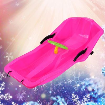 Winter Sledges, Children's Sledges, Thickened Double Sledges, Sledges with Backrests, Plastic Sledges