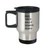 Locomotive Engineer Travel Mug, Gift Idea for Train Enthusiast, Funny Novelty Coffee or Tea Mug for Men or Women view 1