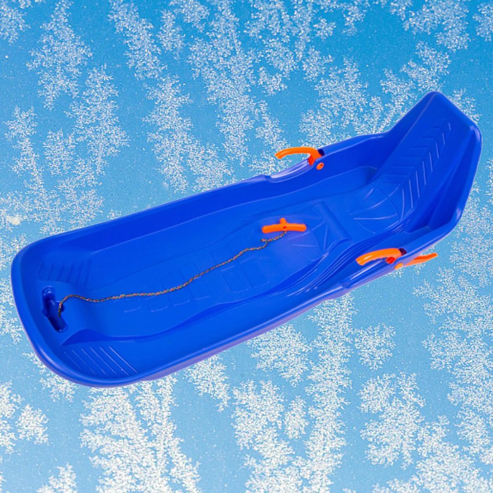 Children's Anti-Freeze Sledges, Winter Sledges for The Whole Family, Sledges with Brakes and Pull Ropes, Hard-Wearing High Back Sledges