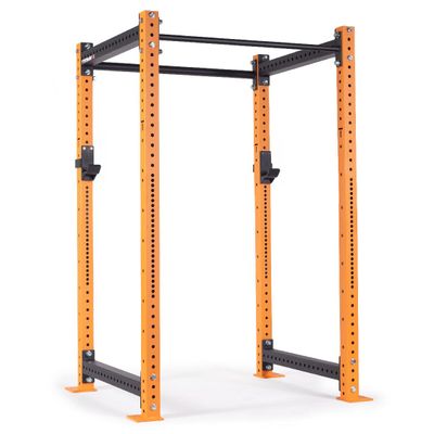 Titan Fitness X-3 Series 80" White Bolt-Down Power Rack, 36" Depth, Rackable 1650 LB Cage, 1.25" and 2" Pull Up Bars, Standard J-Hooks, Weightlifting and Strength Training
