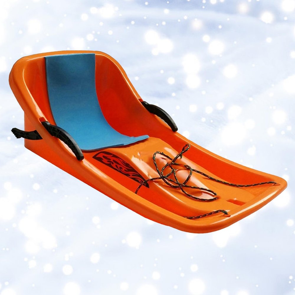 Double Thickened Sled, Sled with Pull Rope, Double Handle Children's Sled, Anti-Freeze and Wear-Resistant Sled