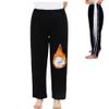 AUSTYLCO Fleece Tear Away Pants for Men Two Side Zippers Sweatpants for Basketball Knee/Leg Post-Surgery/Fracture view 1