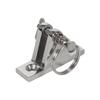 BE-TOOL Stainless Steel Silver Bimini Top 90 Deck Hinge with Removable Pin for Ship Yacht, Fiberglass Boats, Inflatable Boats, Yachts view 1