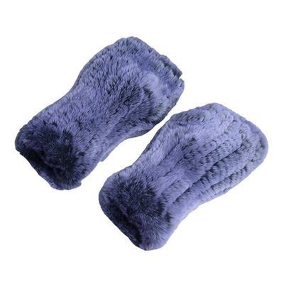 ECYC Ltd Faux Fur Fingerless Gloves for Women, Faux Fur Knit Gloves Fluffy Warm Winter Gloves Furry Fingerless Mittens with Thumb Hole Half finger Mittens Hand Warmers Arm Sleeve