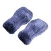 ECYC Ltd Faux Fur Fingerless Gloves for Women, Faux Fur Knit Gloves Fluffy Warm Winter Gloves Furry Fingerless Mittens with Thumb Hole Half finger Mittens Hand Warmers Arm Sleeve view 1