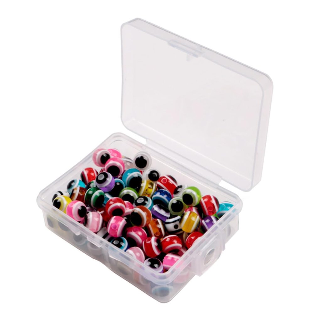 BRIGHTFUFU Fishing Lure Eyes 8mm 100Pcs Silicone Lifelike for Crafts Jigs