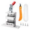 OLE ANDIGO Golf Club Regrip Vise Tool Professional Golf Club Gripping Station with Hook Blade Utility Knife,Quick Shaft Clamp,Golf Club Shaft Clamp Gripping Vise Tool for Domestic,Golfer view 1