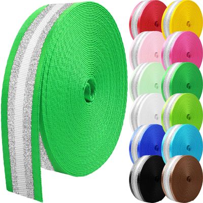 Grosun 10 Yards Nylon Webbing 1.5 inch 2 inch Webbing Straps Backpack Straps Nylon Belt for Indoor or Outdoor Gear, DIY Crafting, Handles, Luggage, Slings (Green, 2 inch)