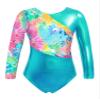 Yruioon Girls Long Sleeve Sparkle Ballet Dance Gymnastics Leotard Athletic Bodysuit Unitard Ballerina Dancewear Turquoise 12 Years view 1
