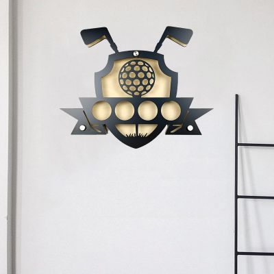 Golf Ball Wood Showcase Protected Cabinet,Golf Rack for Golf Ball Collections,Golf Ball Display Rack Cabinet for Wall Mount for Golf Enthusiasts(Color:J)
