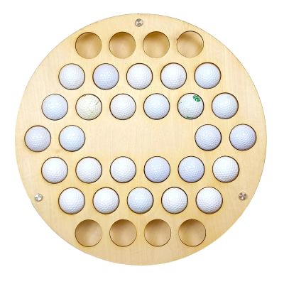 37 Golf Ball Collection Display Rack Cabinet Holder Case Wall Mount -Golf Ball Display Holder Collectors Case Holds Golf Balls - Golf Gifts for The Golf Enthusiast - Golf Disp(Color:vientiane circle)