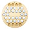 37 Golf Ball Collection Display Rack Cabinet Holder Case Wall Mount -Golf Ball Display Holder Collectors Case Holds Golf Balls - Golf Gifts for The Golf Enthusiast - Golf Disp(Color:vientiane circle) view 1