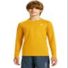 DEVOROPA Youth Boys Compression Thermal Shirt Long Sleeve Fleece Baselayer Soccer Baseball Undershirt Gold M view 2