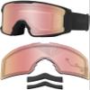 MYCOURAG Anti-fog Ski Goggles Replacement Lenses&Nose Pads for Oakley Line Miner L OO7070 Snow Goggle - Rose Gold view 2